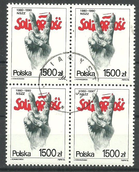 Znaczek Polska 1990 Mi abo 3281 Fi 3133 Stemplowane