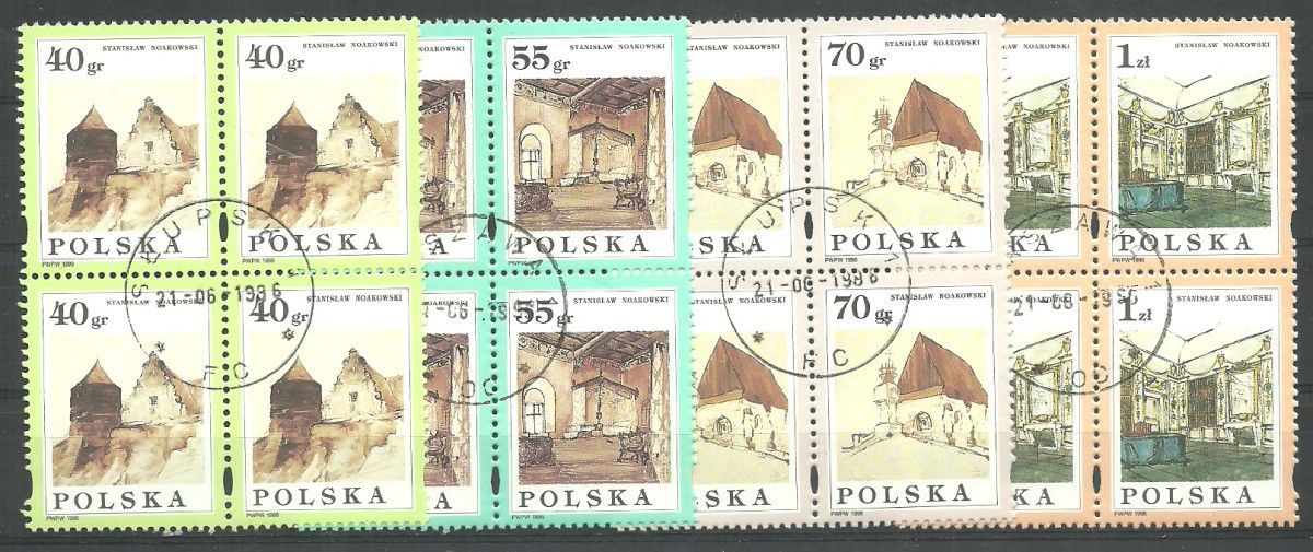 Znaczek Polska 1996 Mi abo 3599-3602 Fi 3451-3454 Stemplowane
