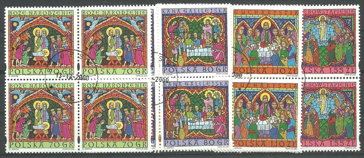 Znaczek Polska 2000 Mi abo 3869-3872 Fi 3721-3724 Stemplowane