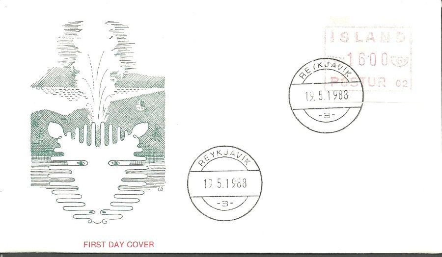 Znaczek Islandia 1993 Mi aut 2 FDC