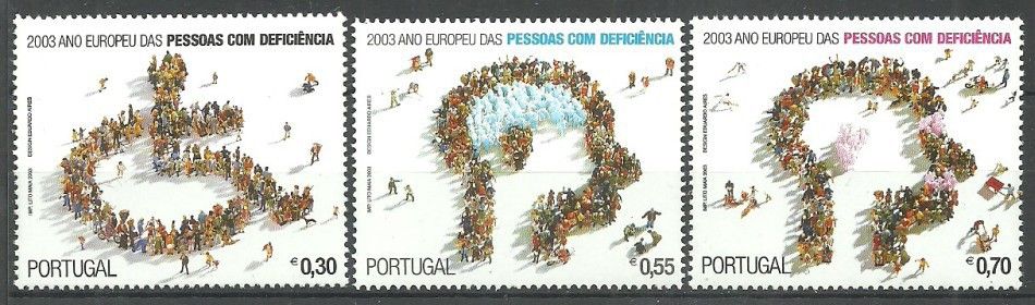 Znaczek Portugalia 2003 Mi 2650-2652 Czyste **