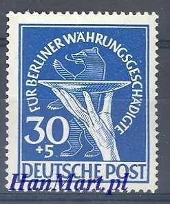 Znaczek Berlin Niemcy 1949 Mi 70 Czyste **