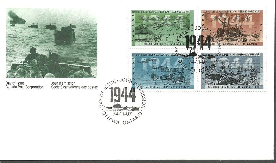 Znaczek Kanada 1994 Mi 1456-1459 FDC