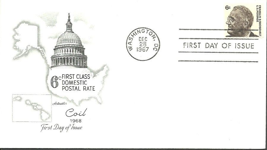 Znaczek USA 1966 Mi 894C FDC