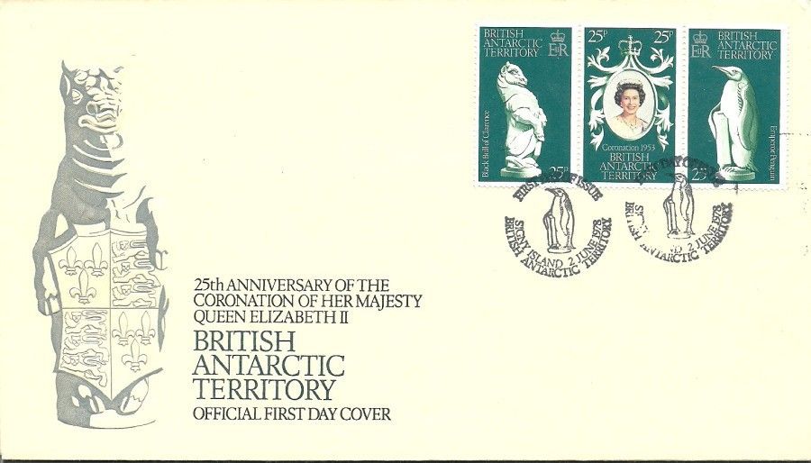 Znaczek Brytyjskie Terytorium Antarktyczne 1978 Mi 71-73 FDC