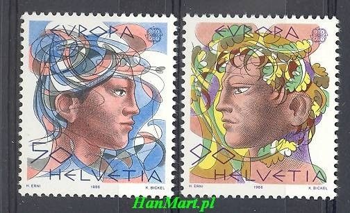 Znaczek Szwajcaria 1986 Mi 1315-1316 Czyste **