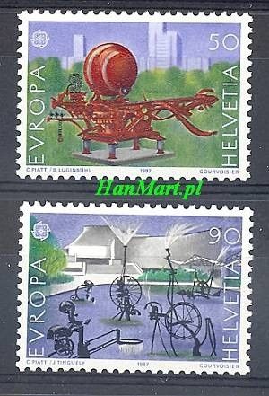 Znaczek Szwajcaria 1987 Mi 1349-1350 Czyste **