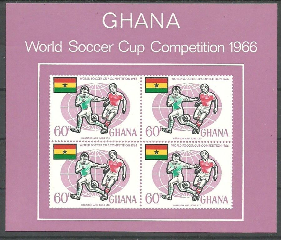 Znaczek Ghana 1966 Mi bl 22 Czyste **