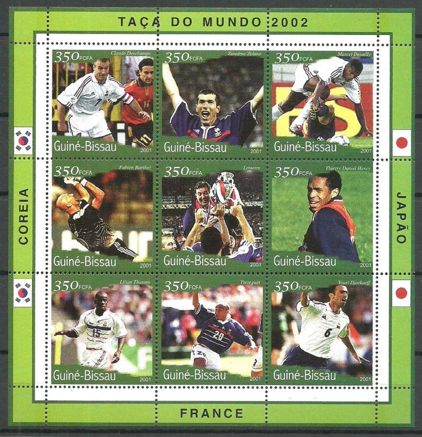 Znaczek Gwinea Bissau 2001 Mi ark 1388-1396 Czyste **