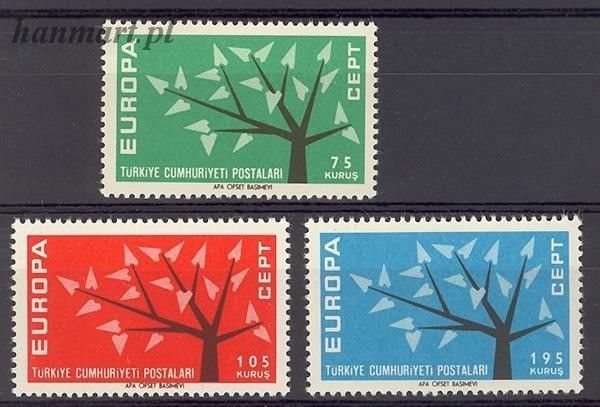 Znaczek Turcja 1962 Mi 1843-1845 Czyste **