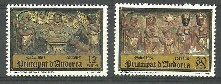 Znaczek Andora (hiszpańska) 1981 Mi 142-143 Czyste **