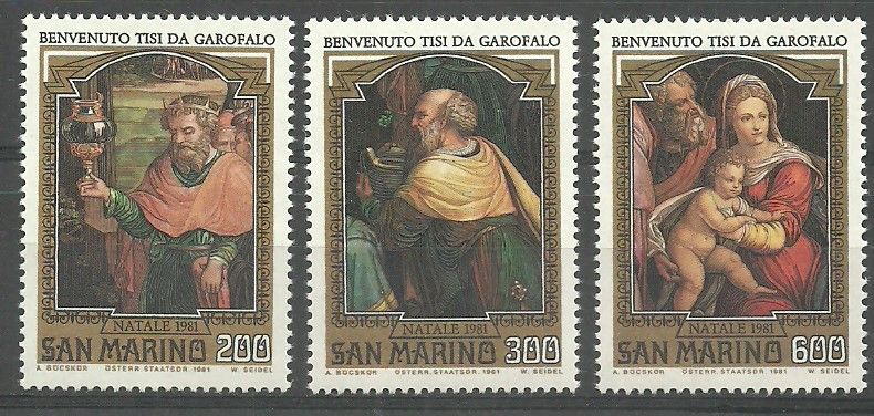 Znaczek San Marino 1981 Mi 1244-1246 Czyste **