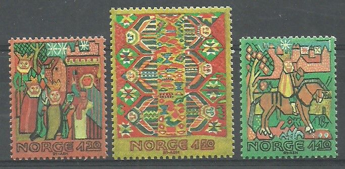 Znaczek Norwegia 1981 Mi 850-852 Czyste **