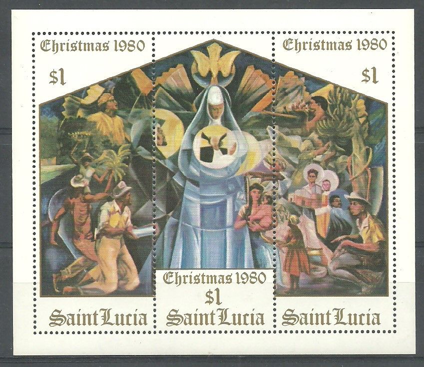 Znaczek Saint Lucia 1980 Mi bl 27 Czyste **
