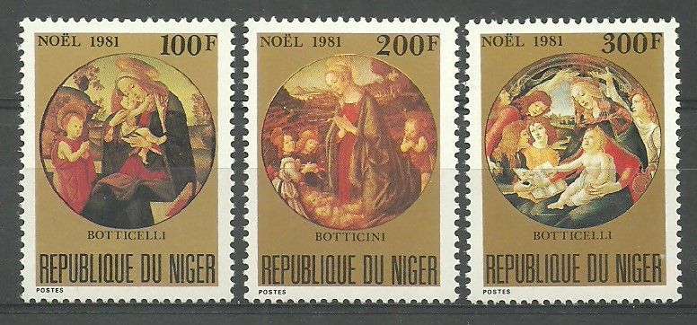 Znaczek Niger 1981 Mi 779-781 Czyste **