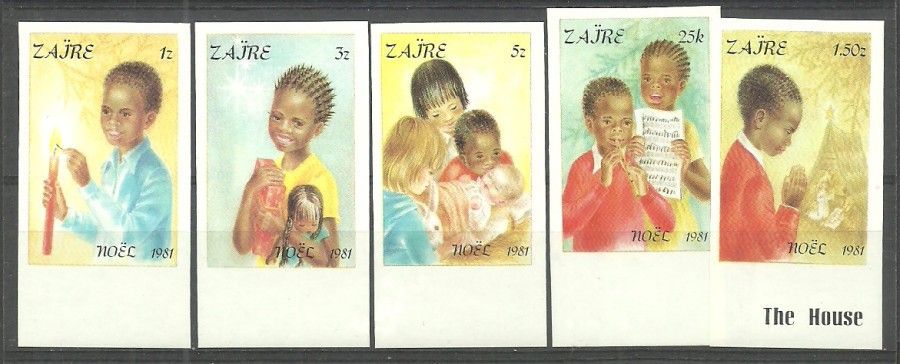 Znaczek Kongo Kinszasa / Zair 1981 Mi 740-744b Czyste **
