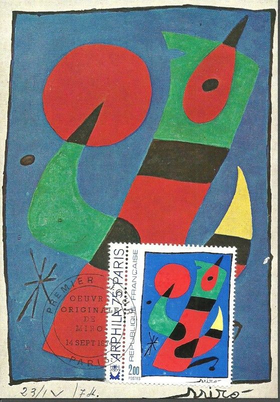Znaczek Francja 1974 Mi 1885 Karta Max
