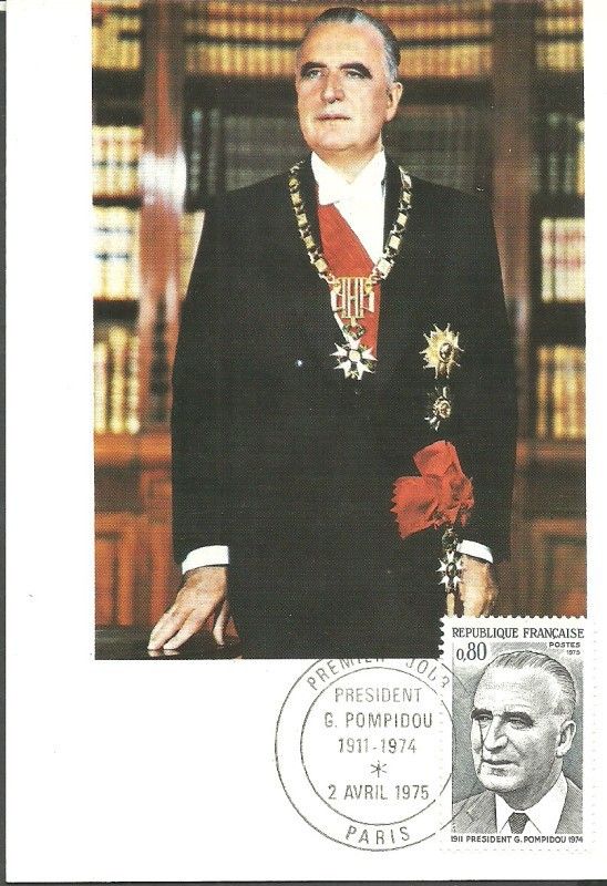 Znaczek Francja 1975 Mi 1913 Karta Max