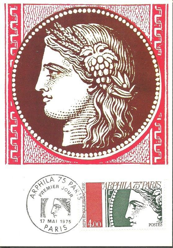 Znaczek Francja 1975 Mi 1919 Karta Max