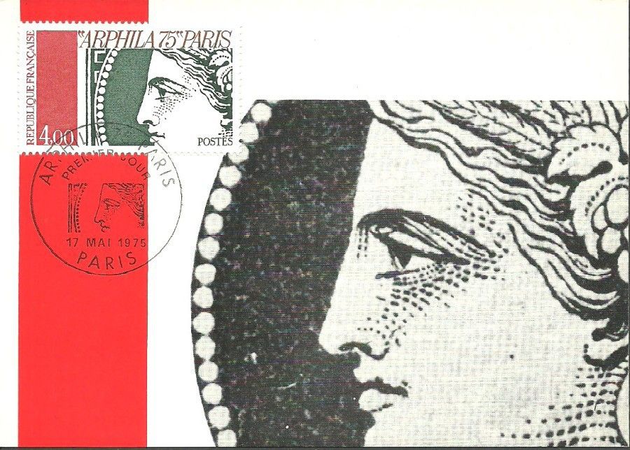 Znaczek Francja 1975 Mi 1919 Karta Max