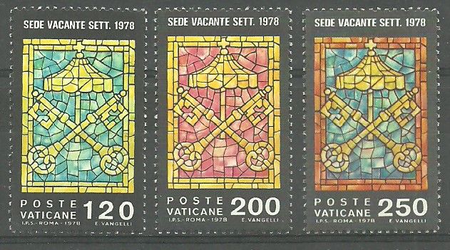 Znaczek Watykan 1978 Mi 729-731 Czyste **