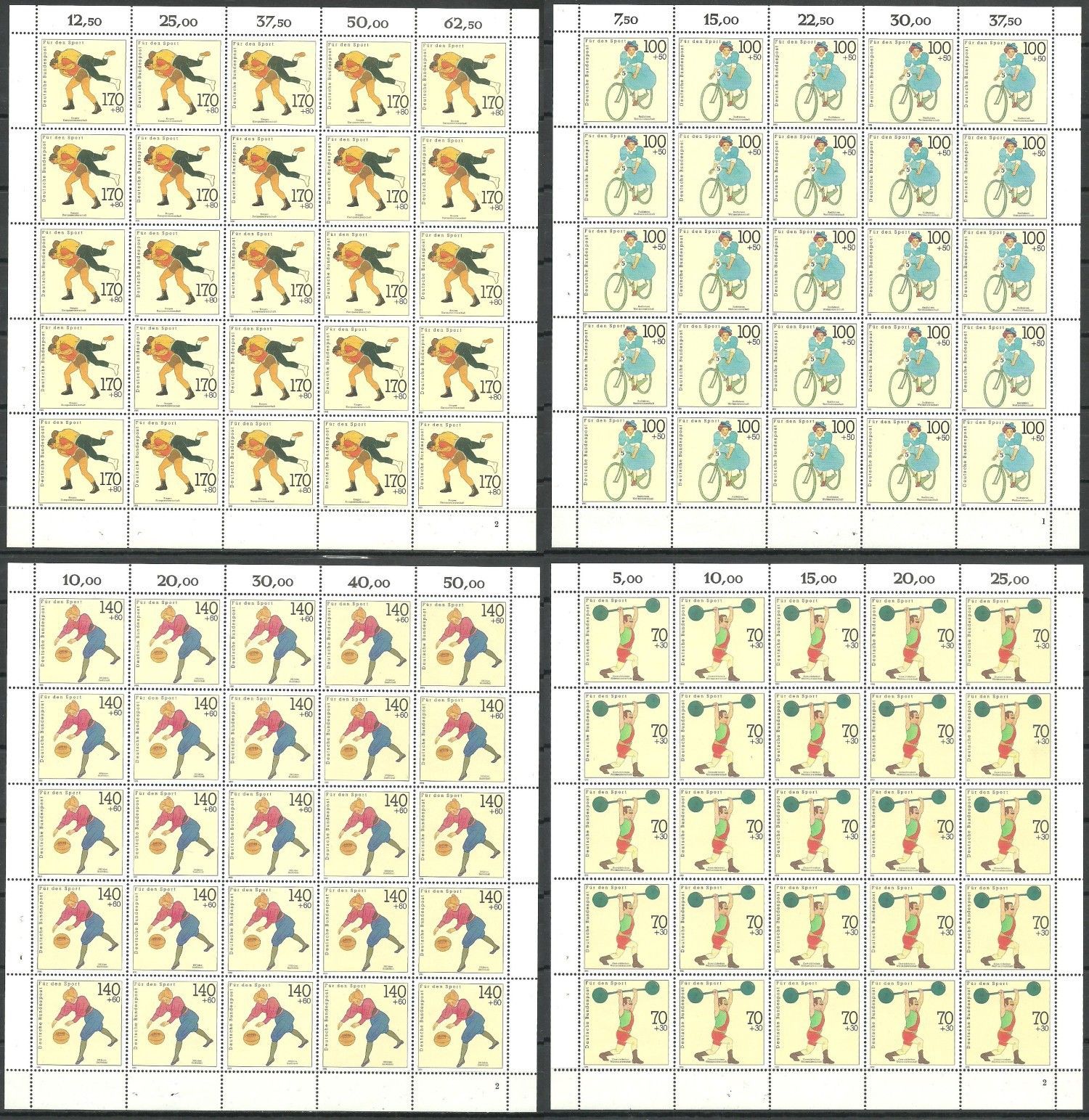 Znaczek Niemcy 1991 Mi ark 1499-1502 Czyste **