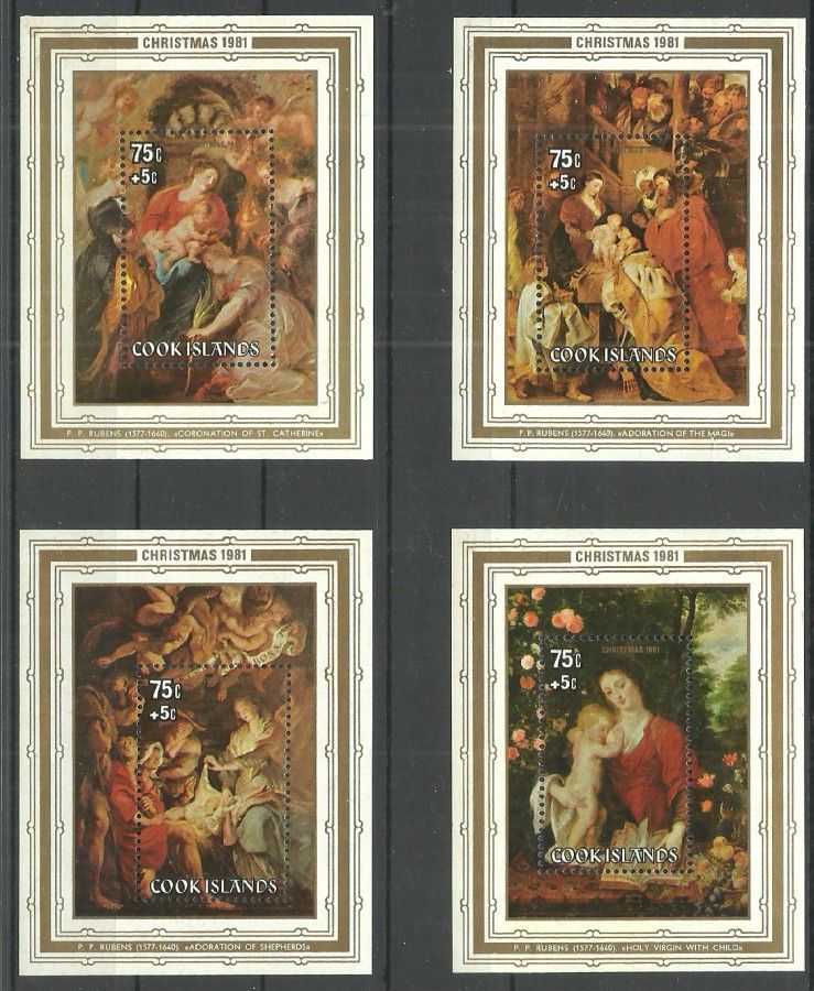 Znaczek Wyspy Cooka 1981 Mi bl 119-122 Czyste **