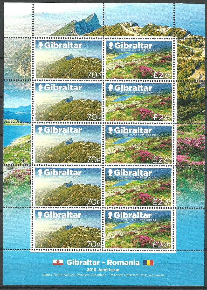 Znaczek Gibraltar 2019 Mi ark 1946-1947 Czyste **