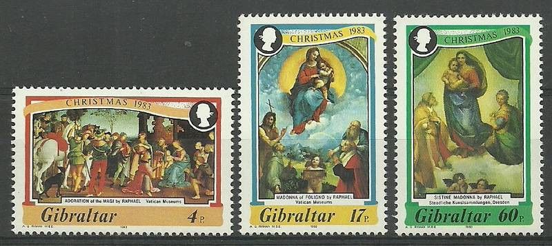 Znaczek Gibraltar 1983 Mi 472-474 Czyste **