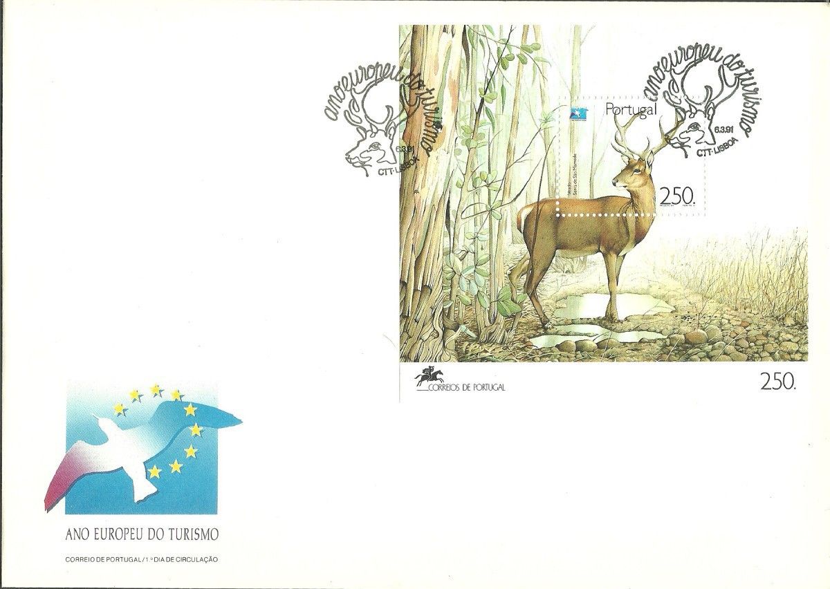 Znaczek Portugalia 1991 Mi bl 77 FDC