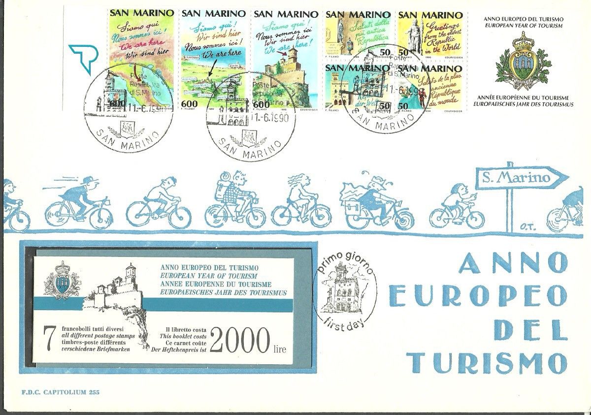 Znaczek San Marino 1990 Mi h-blatt 1 FDC