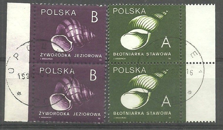 Znaczek Polska 1990 Mi 3273A-3274C Fi 3124-3125 Stemplowane
