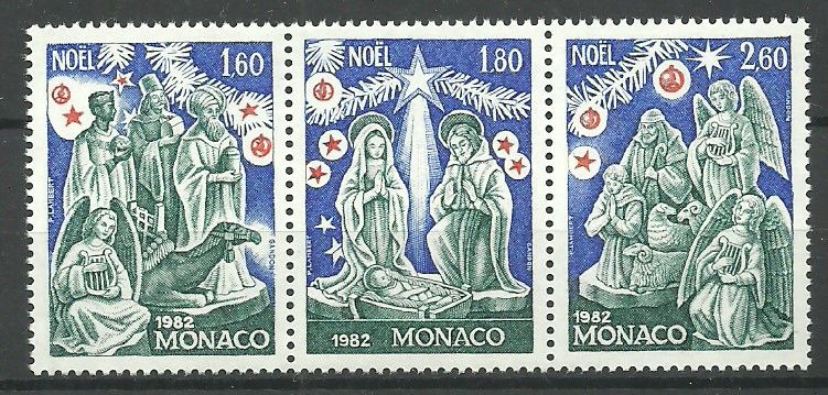 Znaczek Monako 1982 Mi 1561-1563 Czyste **