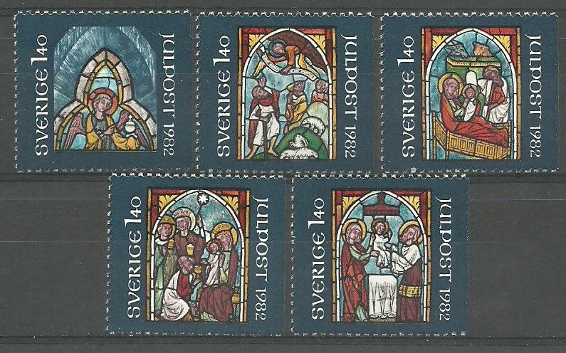 Znaczek Szwecja 1982 Mi 1209-1213Dl Czyste **