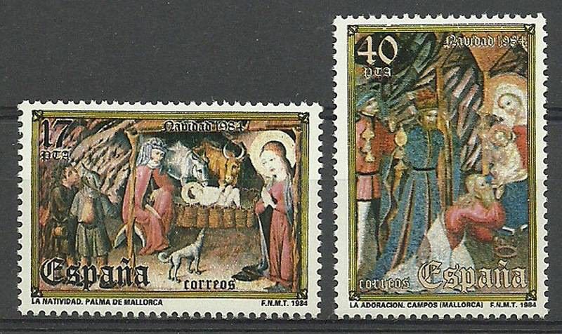 Znaczek Hiszpania 1984 Mi 2660-2661 Czyste **