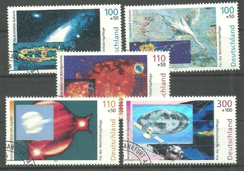 Znaczek Niemcy 1999 Mi abo 2077-2081 Stemplowane