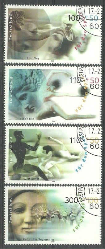 Znaczek Niemcy 2000 Mi abo 2094-2097 Stemplowane