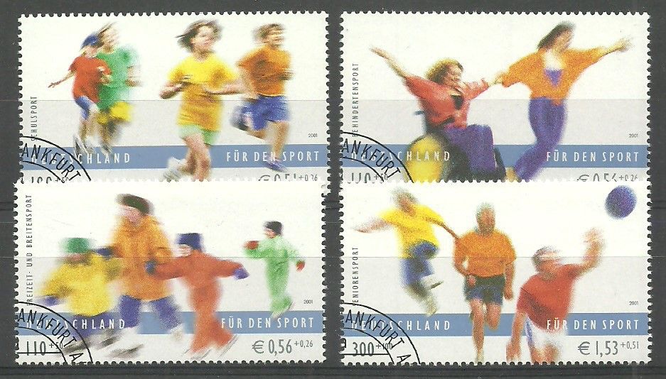 Znaczek Niemcy 2001 Mi abo 2165-2168 Stemplowane