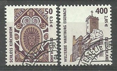 Znaczek Niemcy 2001 Mi abo 2210-2211 Stemplowane
