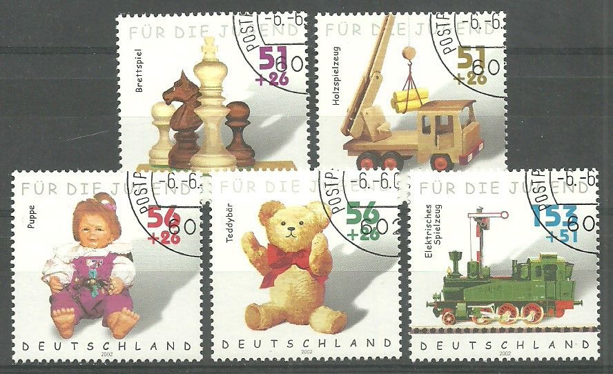 Znaczek Niemcy 2002 Mi abo 2260-2264 Stemplowane