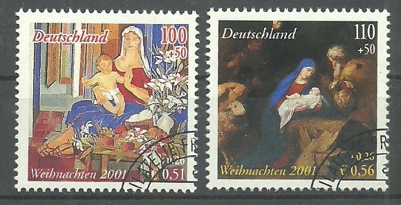 Znaczek Niemcy 2001 Mi abo 2226-2227 Stemplowane