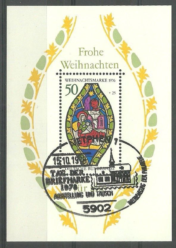 Znaczek Niemcy 1976 Mi abo bl 13 Stemplowane