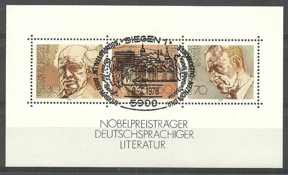 Znaczek Niemcy 1978 Mi abo bl 16 Stemplowane