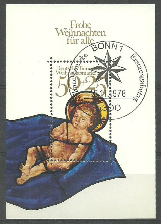 Znaczek Niemcy 1978 Mi abo bl 17 Stemplowane