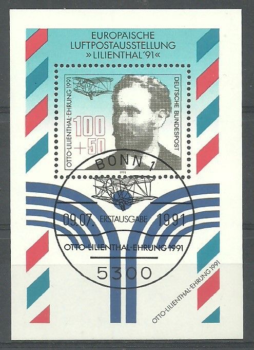 Znaczek Niemcy 1991 Mi abo bl 24 Stemplowane