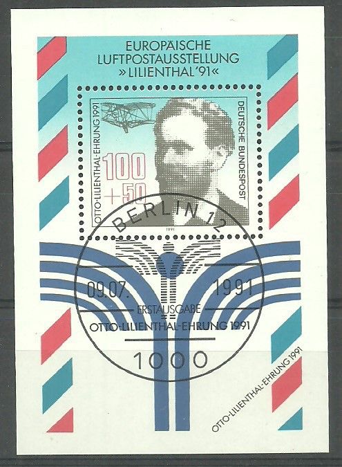 Znaczek Niemcy 1991 Mi abo bl 24 Stemplowane