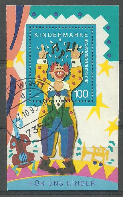 Znaczek Niemcy 1993 Mi abo bl 27 Stemplowane