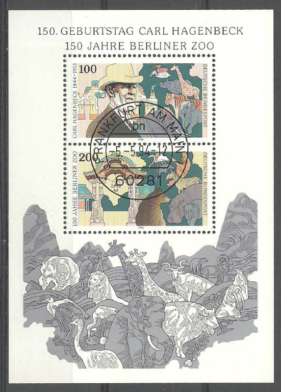Znaczek Niemcy 1994 Mi abo bl 28 Stemplowane