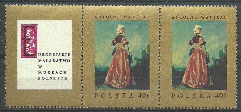 Znaczek Polska 1967 Mi zf 1809B1 Fi 1662B1 Czyste **