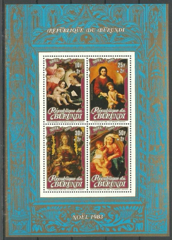 Znaczek Burundi 1983 Mi bl 119 Czyste **